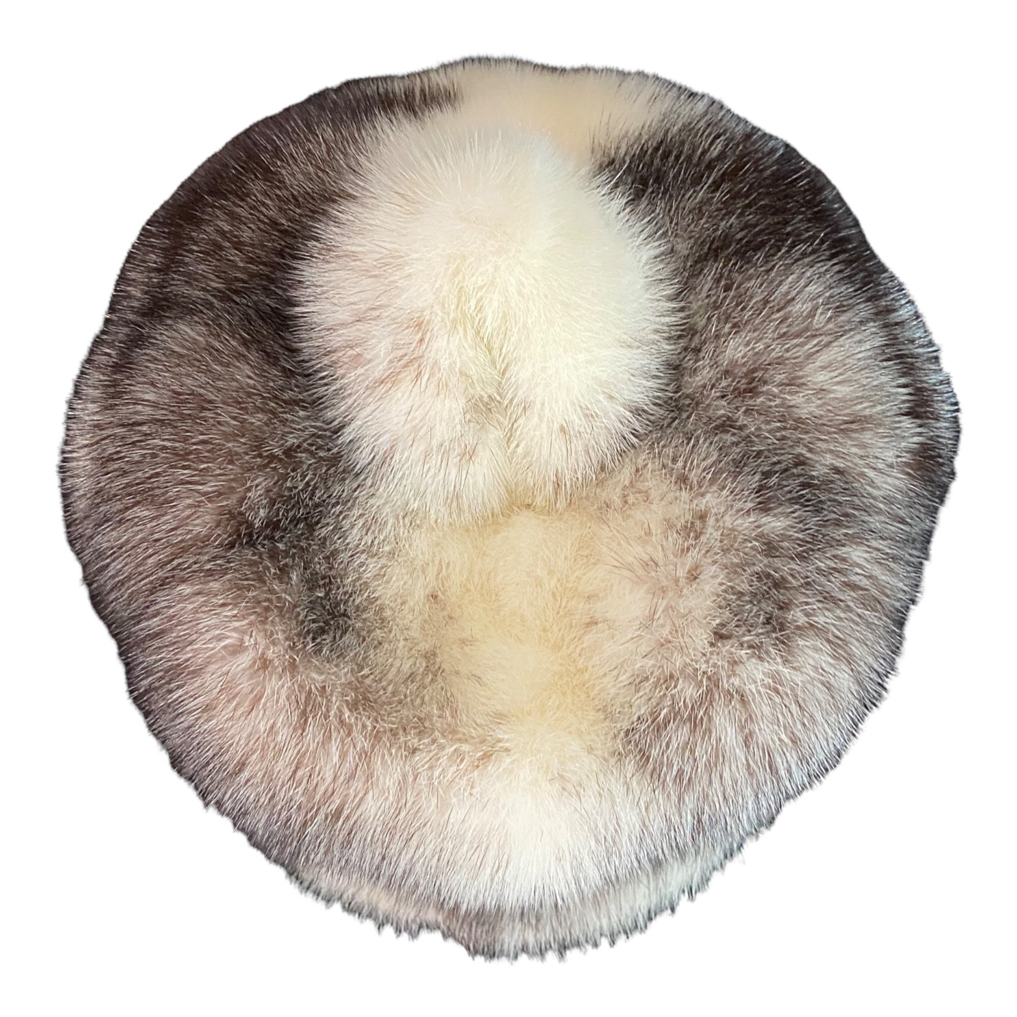 Black and White CROSS MINK Baseball Style Hat, Size Xs-21 
