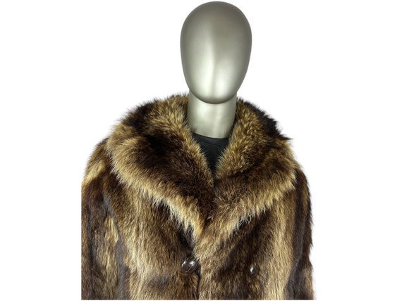Men’s RACCOON Coat, Size S, Certified Vintage Fur… - image 8