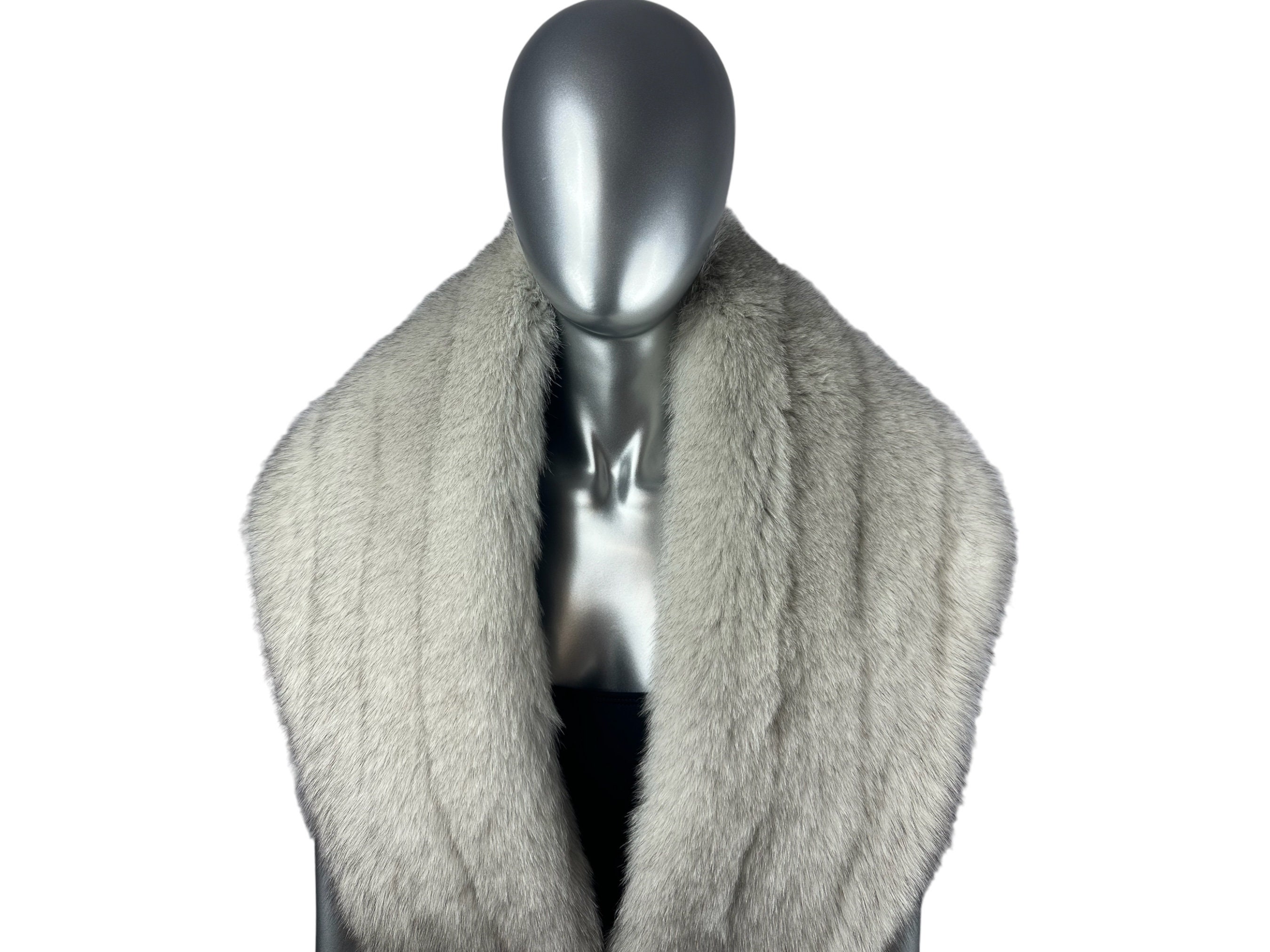 Blue Fox Stole, Wrap, One Size 64” L, SAGA, Certified