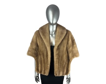PASTEL MINK Stole, John Ross Originals, Size M, Certified Vintage Fur w/Storage Bag and Appraisal