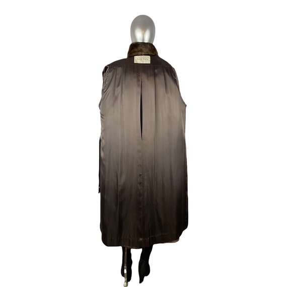 MAHOGANY Mink Coat, NINA RICCI Paris Designer, Female Pelts, Size