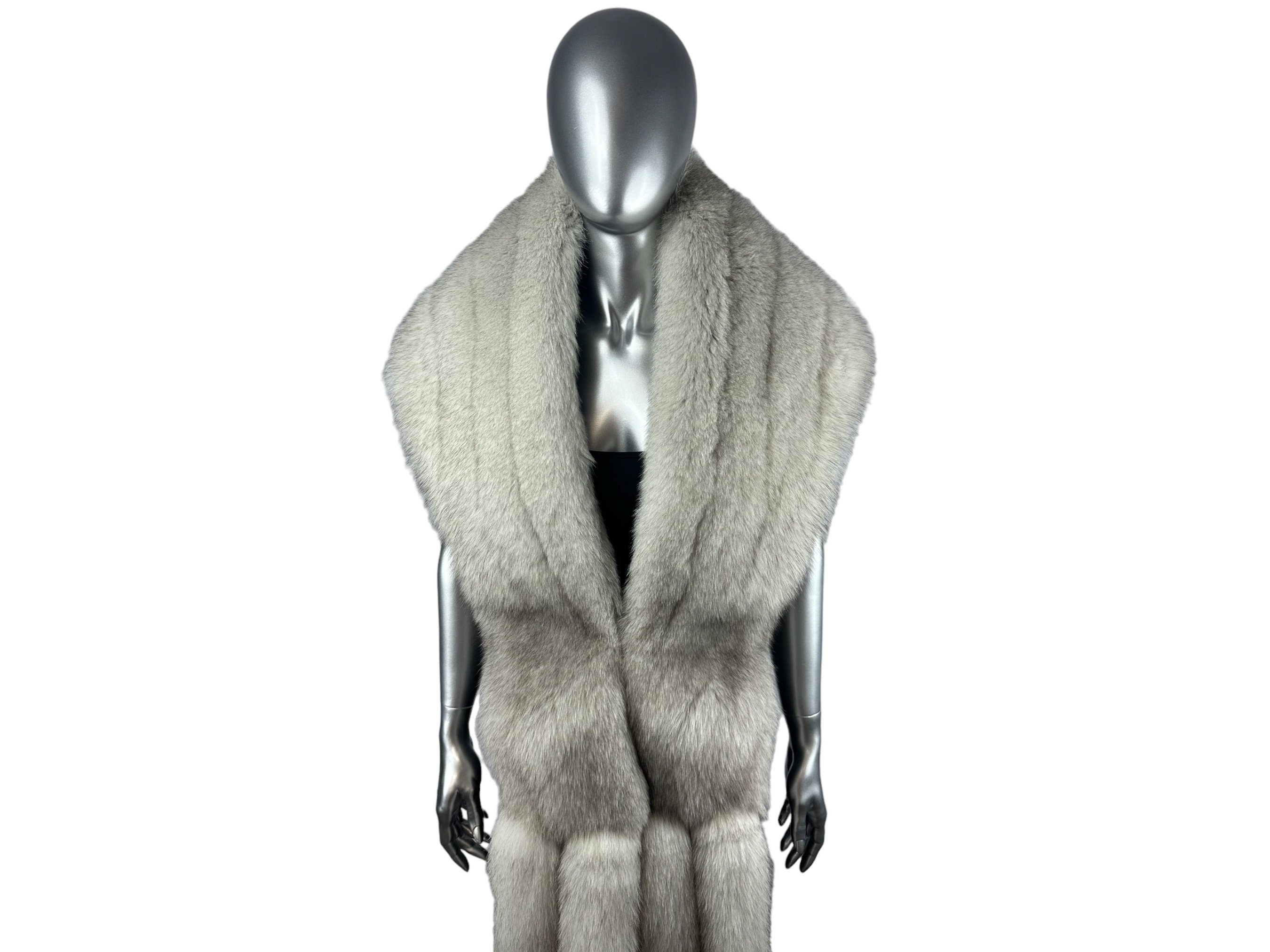 Zeno Furs Double-Sided Arctic Fox Fur Stole 70' (180cm