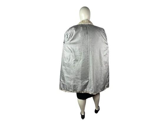 サファイアシルバーミンクコート、プラスサイズ4XL、認定ヴィンテージ