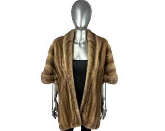 Gorgeous Mink Cape / Stole With Pockets by Wilibel Furs New York 