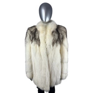 SHADOW FOX w/Gray Fox, SAGA Fox, Size M/L, Certified Vintage Fur w/Storage Bag and Appraisal