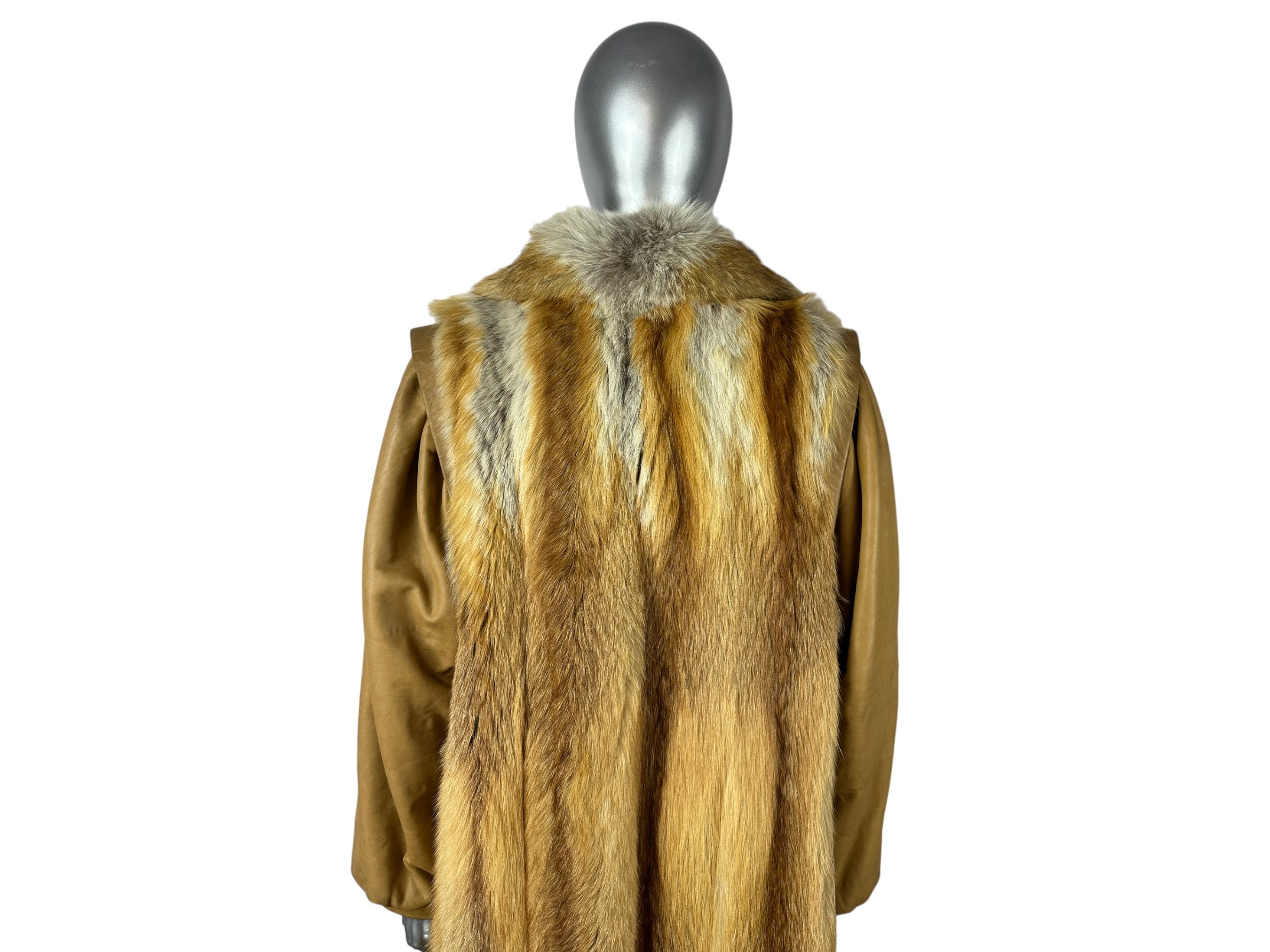 Wine Colored Leather Wrap Coat by Lefoxxy main image 0