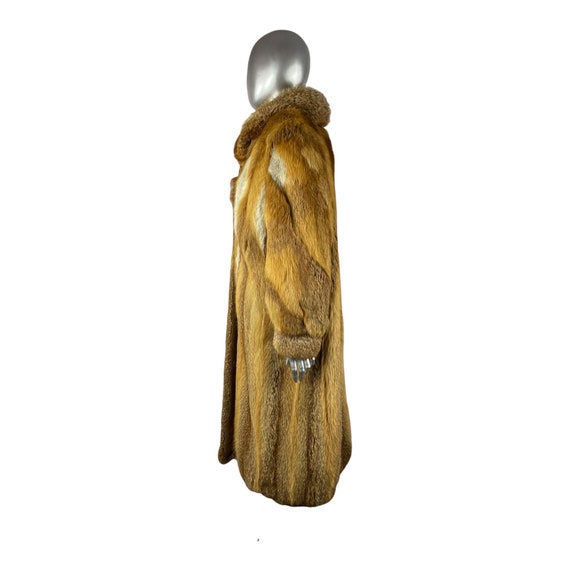 RED FOX Coat, Size XXL, Certified Vintage Fur w/S… - image 3