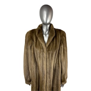 PASTEL MINK COAT, Female Pelts, Size L, Certified Vintage Fur w/Storage Bag and Appraisal