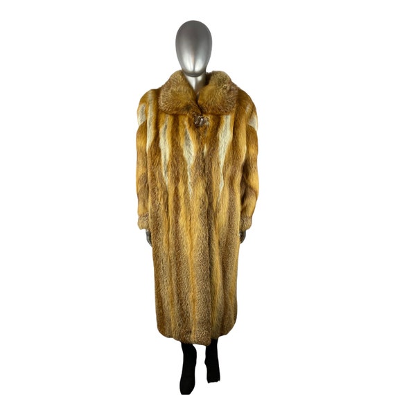 RED FOX Coat, Size XXL, Certified Vintage Fur w/S… - image 2