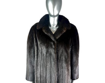 Neiman Marcus Adjustable Mink Fur Coat/ Vintage Fur Coat/ Vintage