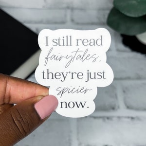 Spicier Fairytales Kindle Sticker - Bookworm E-Reader Laptop Decal