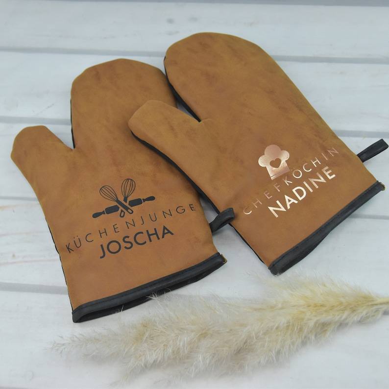 Ofenhandschuh Küchenhandschuh mit Personalisierung Backofenhandschuh mit individuellem Motiv Geschenktipp für Hobbyköcheinnen Bild 7