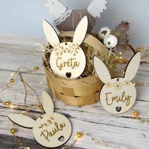 Osterhase mit deinem Wunschnamen personalisiert | Ostern Holzhase personalisiert | Holz Hase mit Name | Ostern Anhänger aus Holz