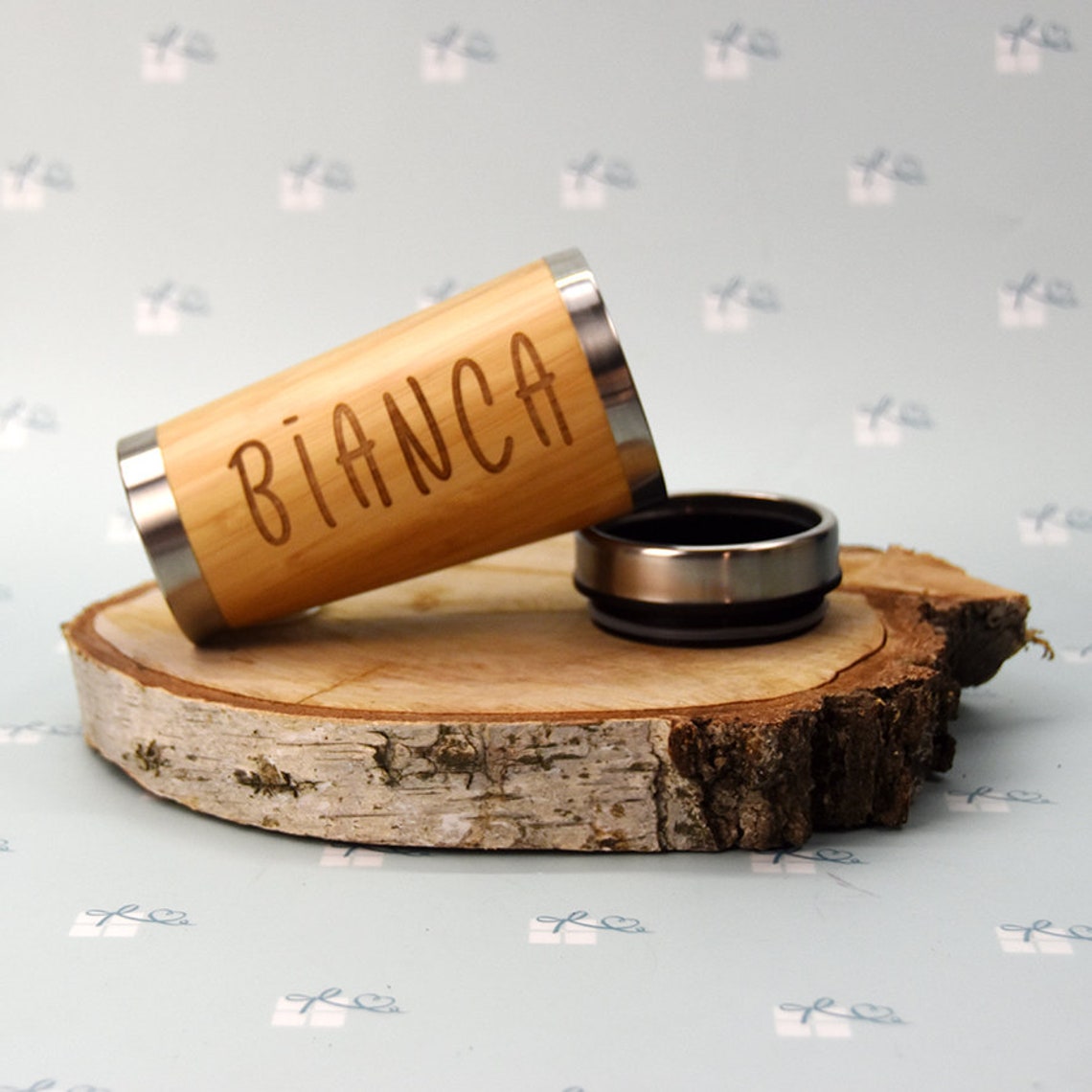 ToGo Becher Bambus mit Wunschname graviert 5 verschiedene Etsy