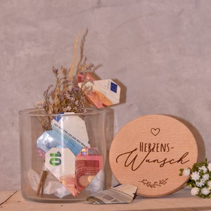Vorratsglas verschiedene Motive und Wunschname personalisiertes Vorratsglas aus Glas mit Holzdeckel Geschenkidee image 9