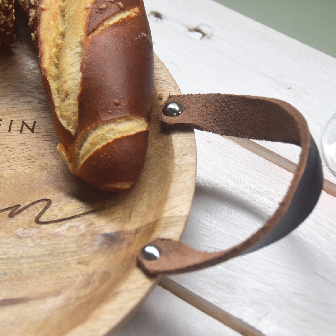 Holz Tablett Mit Gravur - Ovales Brotbrett Geschenk Für Beste Freundin