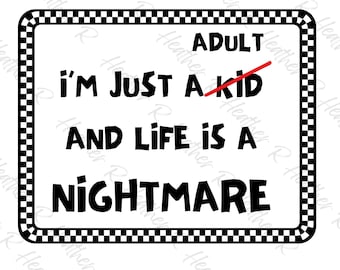 Just a Kid SVG PNG PDF