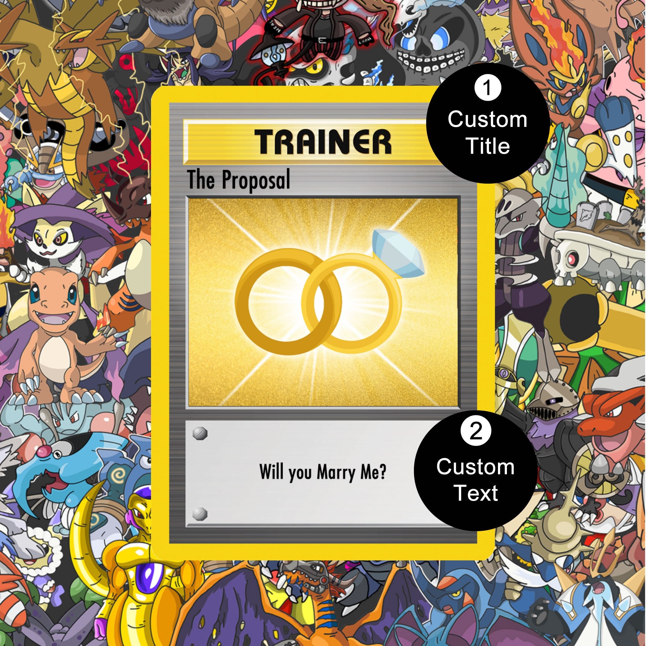 pokemon engagement card Pokemon Engagement Card, Pokemon Ring Card, Pokemon Wedding Gift, Pokemon  Gift, Pokemon Anniversary Card, Pokemon Birthday Card,