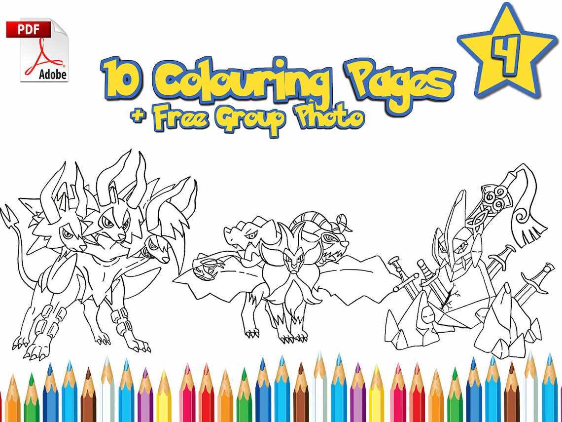 10 Unique Pokémon Fusion Coloring Pages for Dedicated Fans