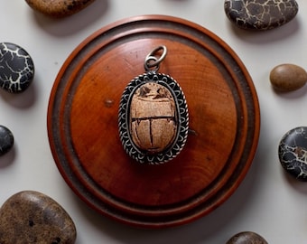 Egyptian Revival Scarab Charm