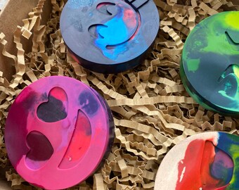 Party Favor Leaf Crayons Tie Dye Recycled Easter Basket Kids Gift Upcycled Non Toxic Set of 8 eco friendly