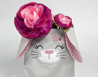 Bunny bag embroidery file ITH 13x18 machine embroidery embroidery pattern Easter
