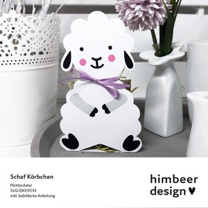Schaf Korb Ostern SVG DXF FCM