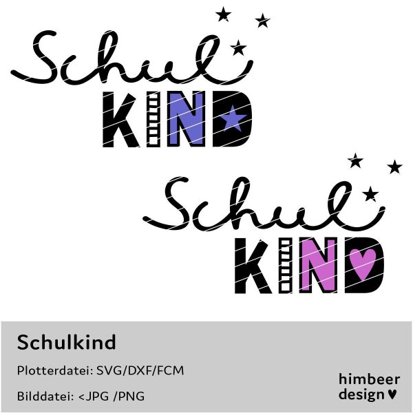 Schulkind SVG DXF FCM png jpg