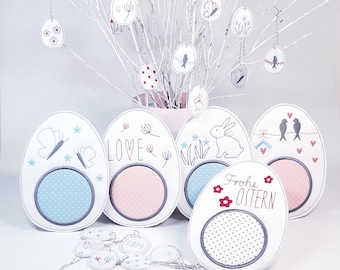 Easter Set ITH 13x18 Frame Embroidery File Machine Embroidery Pattern Easter