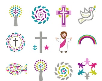 Fichier de broderie pour broderie machine, communion, baptême, confirmation, motif de broderie
