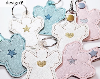 Angel Keyring ITH Embroidery File