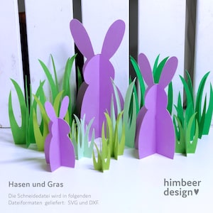 Hase Gras Ostern SVG DXF