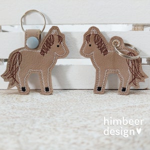 Horse keychain ITH embroidery file