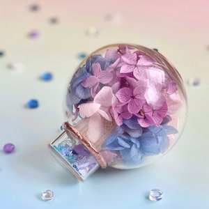 Kaleidoscope "Hydrangea after the rain" Handmade, Birthday Present, Glass Art, Preserved Flower, Interior, Gift