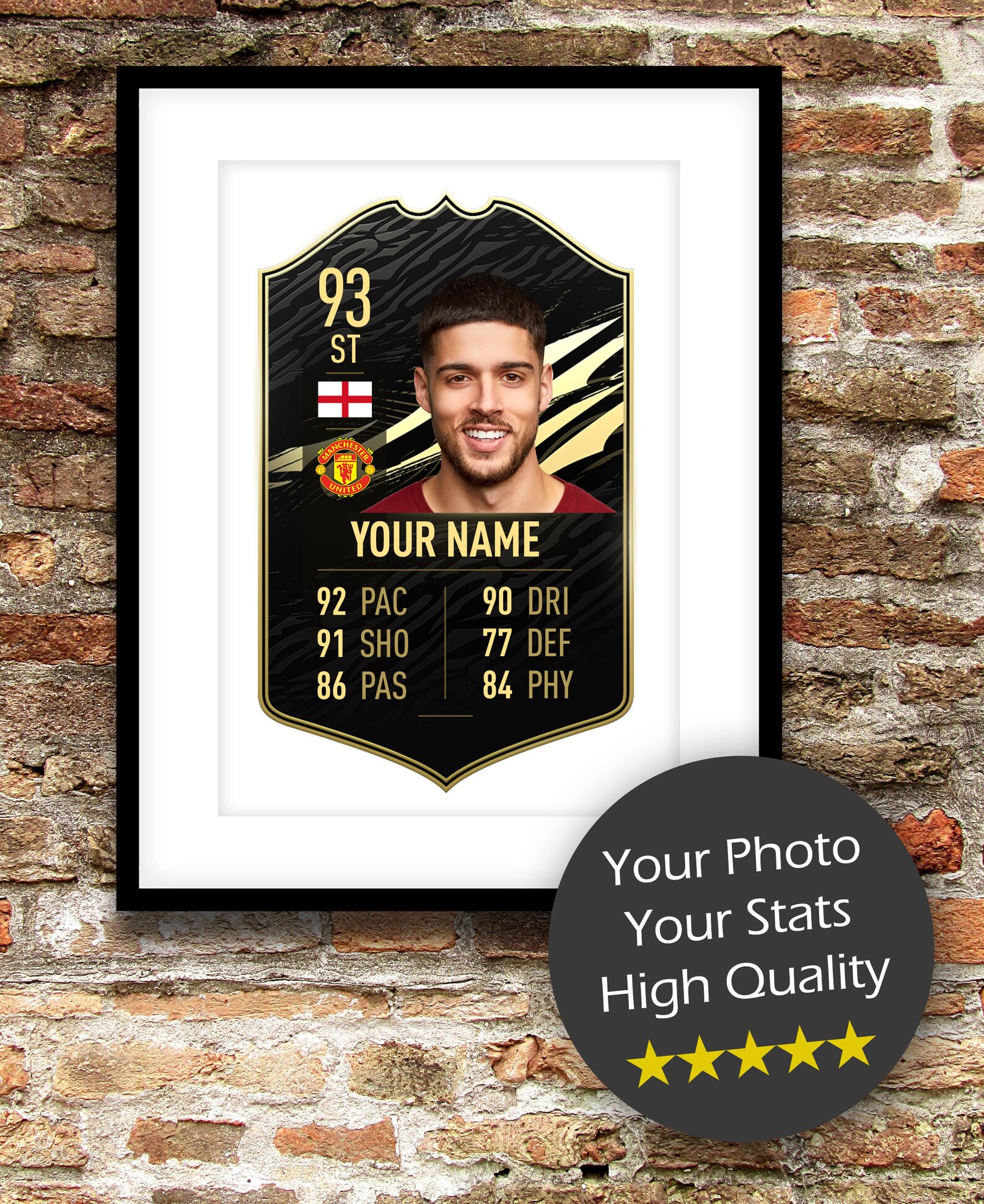 Personalised FIFA 21 Ultimate Team Card Digital Download FUT  Etsy