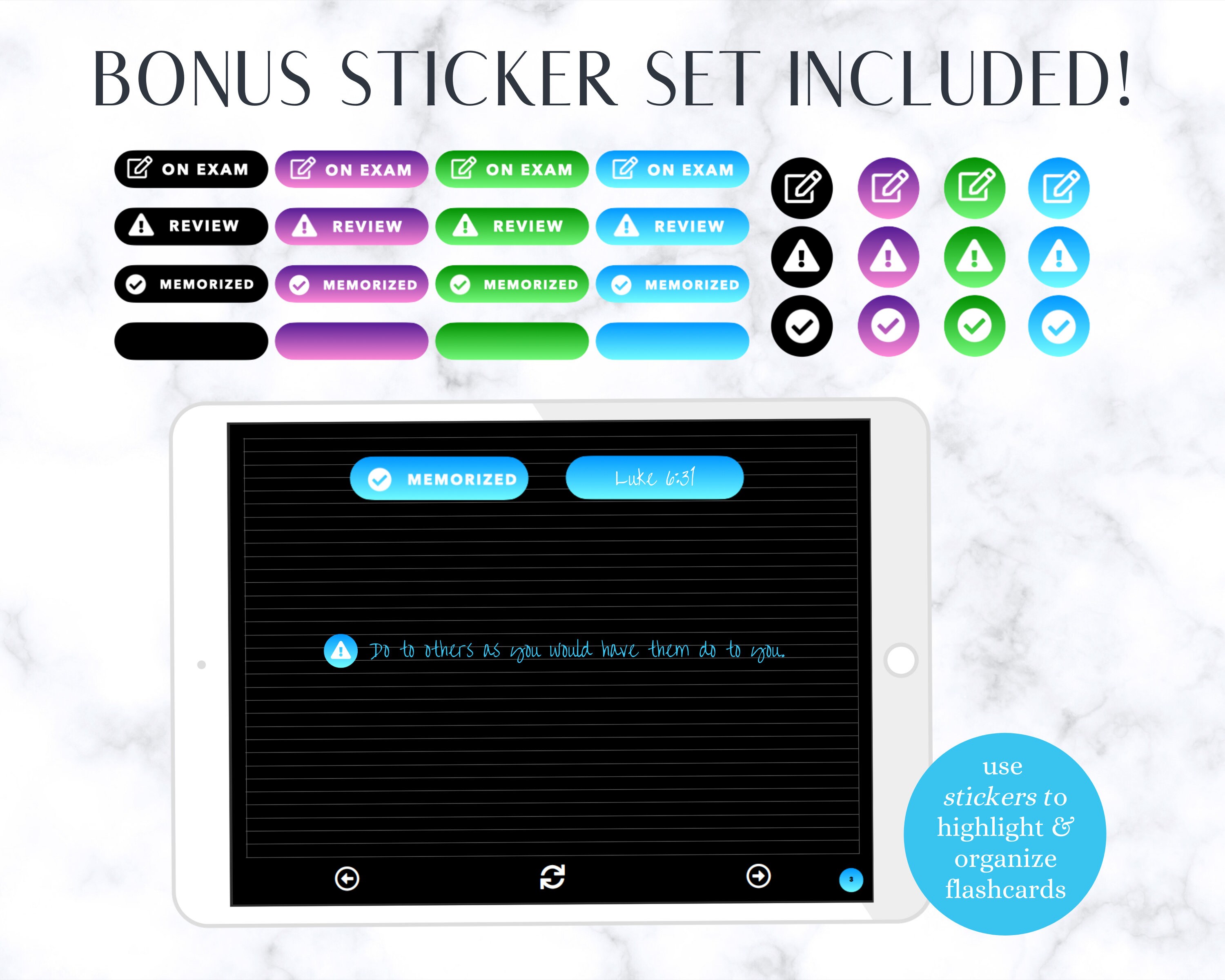 Digital Flashcards Flash Cards Student Index Cards - Etsy