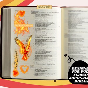 Holy Spirit Fire, Printable Sticker Kit- Bible Journaling, Faith ...