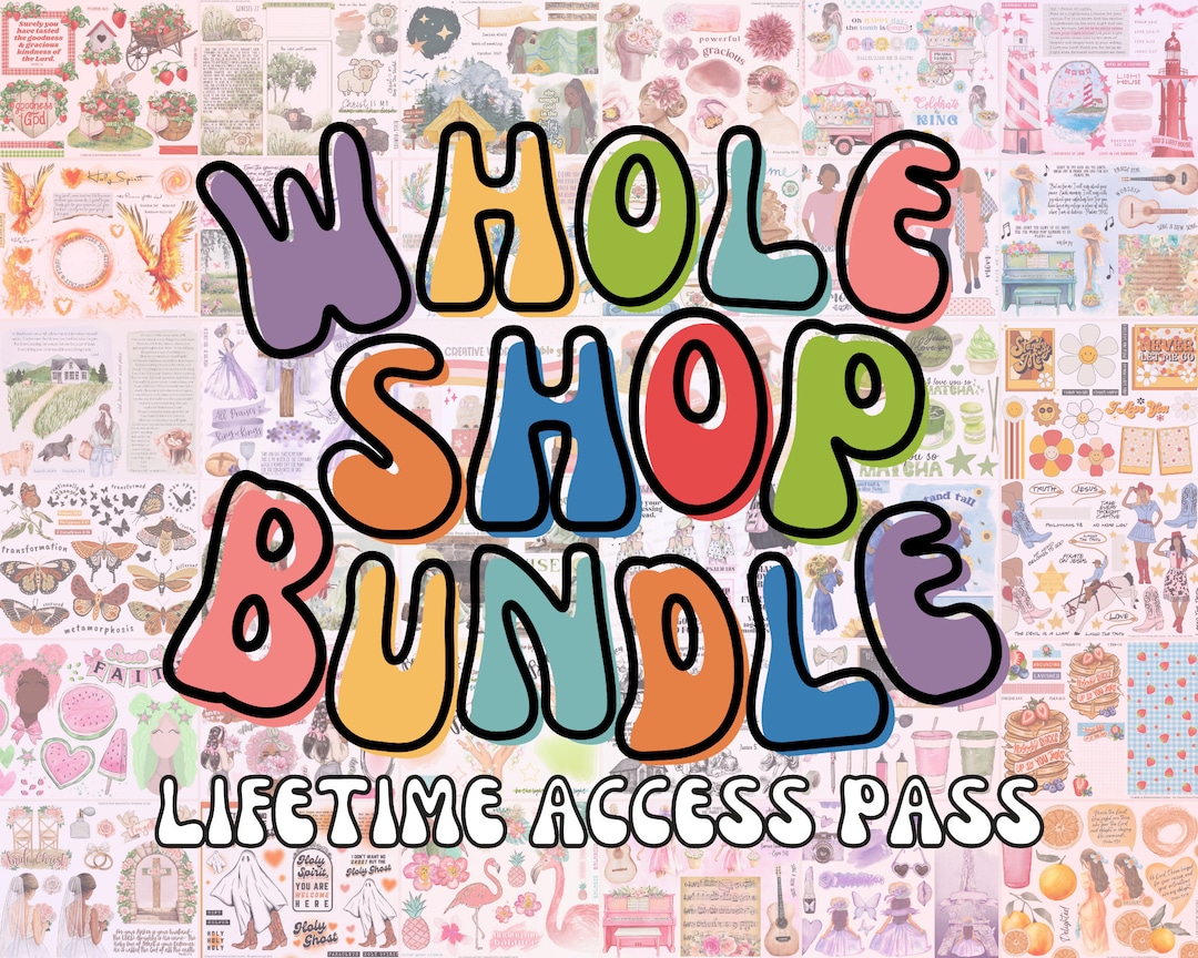Whole Shop Bundle Lifetime Access Pass to ALL Printable Bible ...