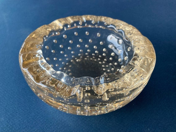 Daum Nancy アンティークオパールセント　６個セット Vintage Daum France Crystal Ashtray: Signed Bullicante Glass - Etsy