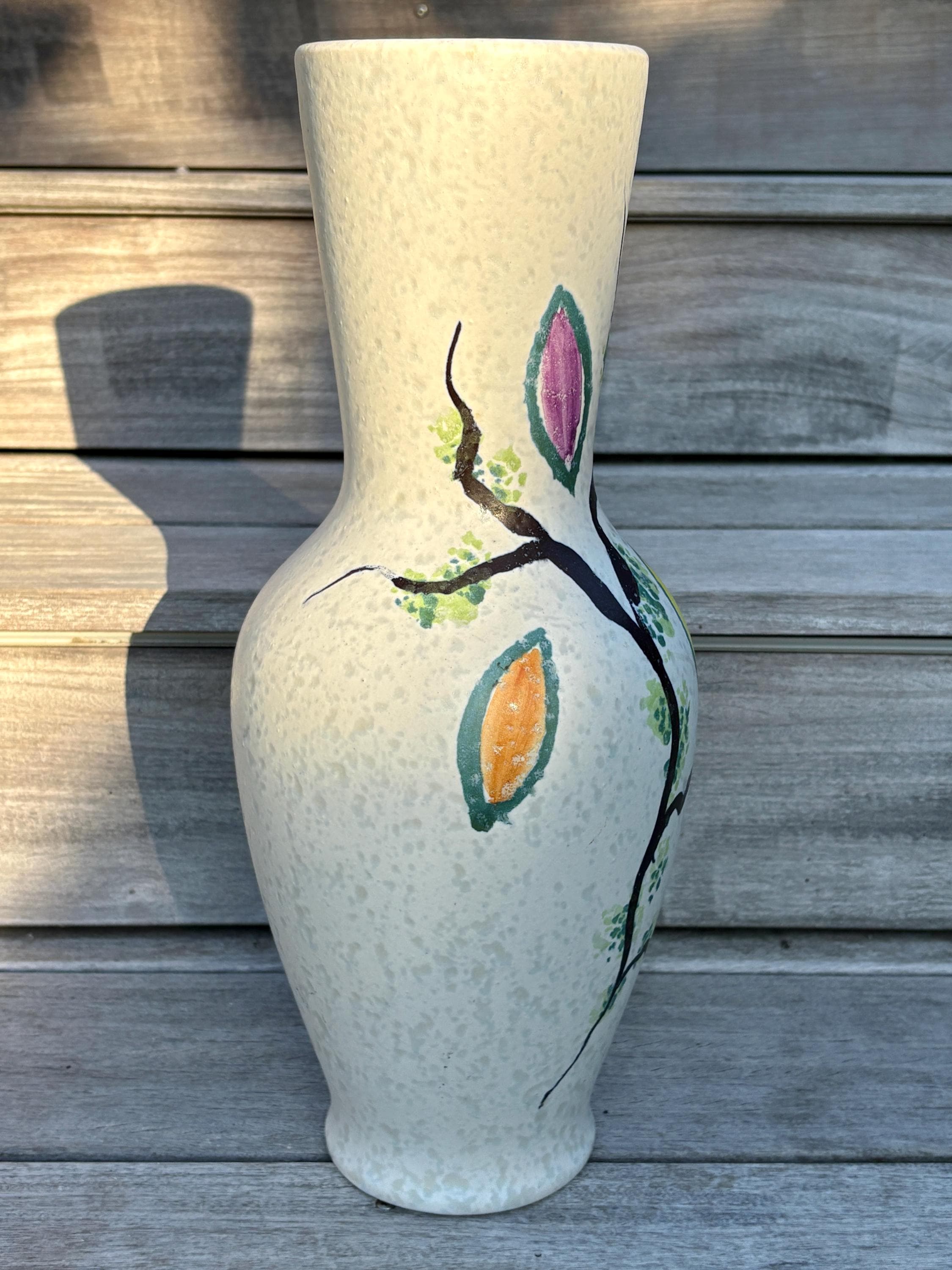 ファットラバ花瓶：ミッドセンチュリーモダンのジャスバ・ケラミック製