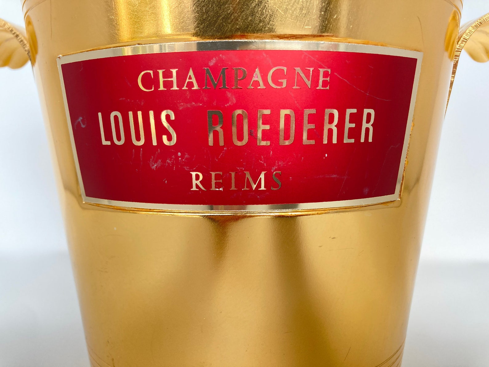 Vintage French Champagne Bucket by Louise Roederer Gold Etsy