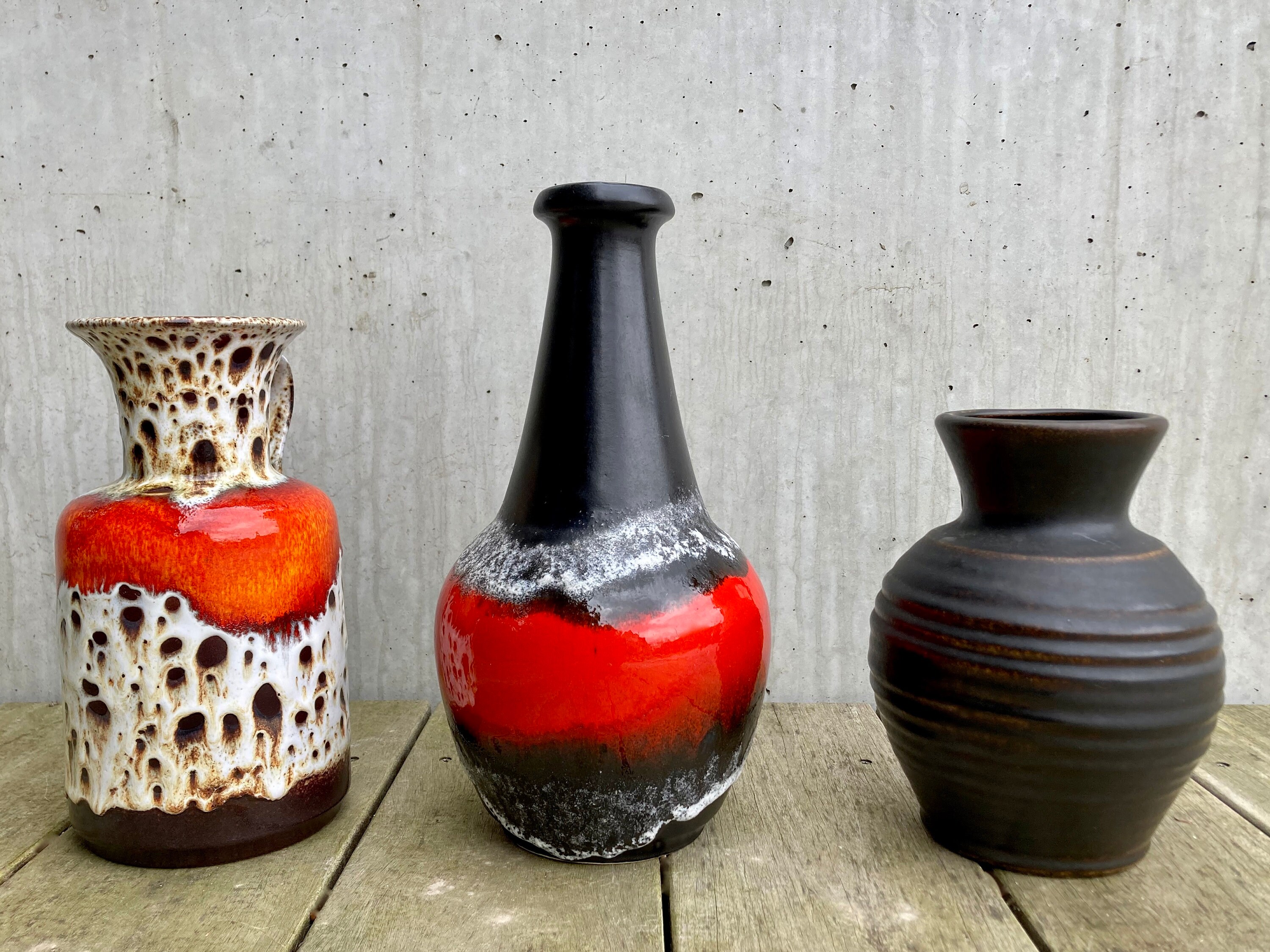 ミッドセンチュリードイツ Fat Lava コレクション：Steuler、Bay