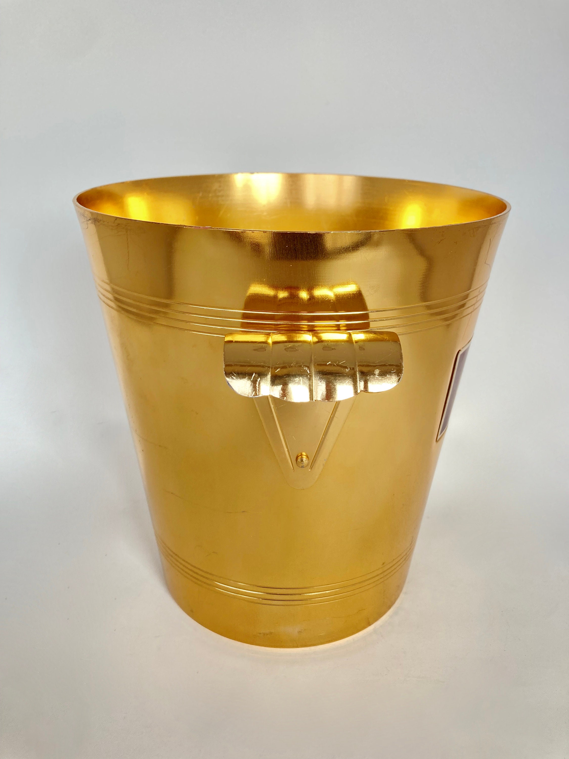Vintage French Champagne Bucket by Louise Roederer Gold Etsy