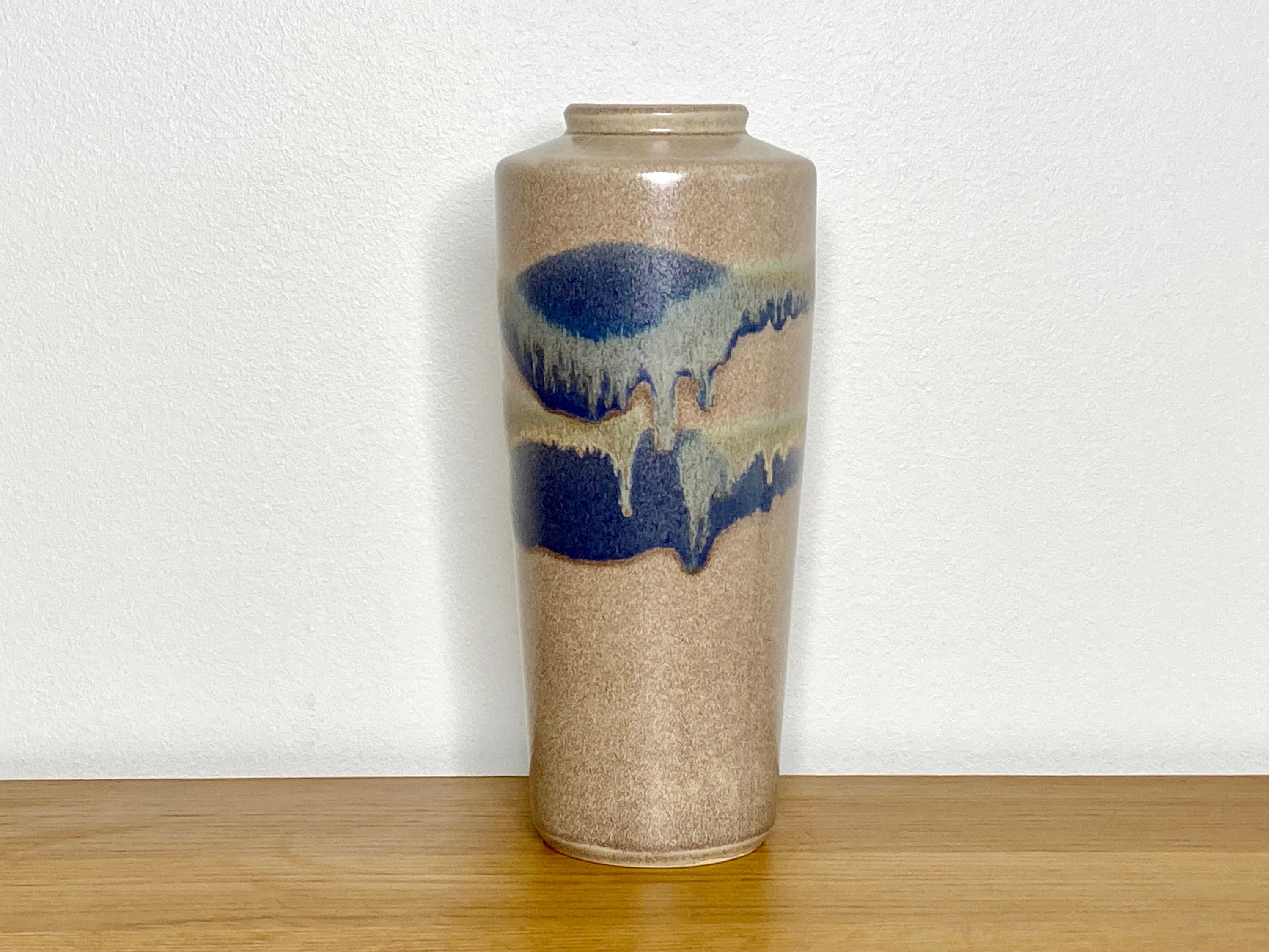 Mid-century West German Bay Keramik Drip Glaze Fat Lava Vase Mid-century West German Bay Keramik Drip Glaze Fat Lava Vase