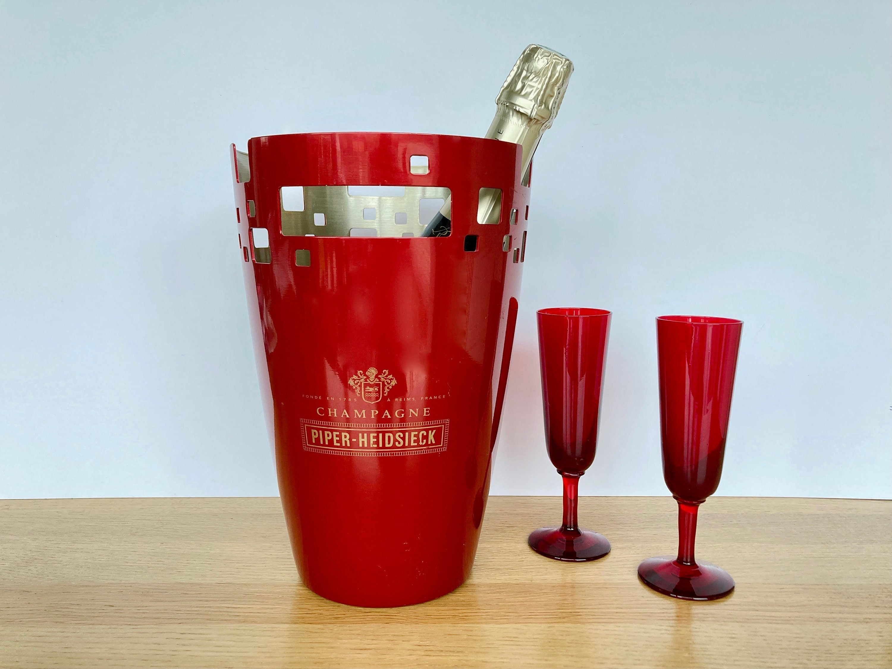 champagne piper heidsieck seau a glacons ice bucket et 2
