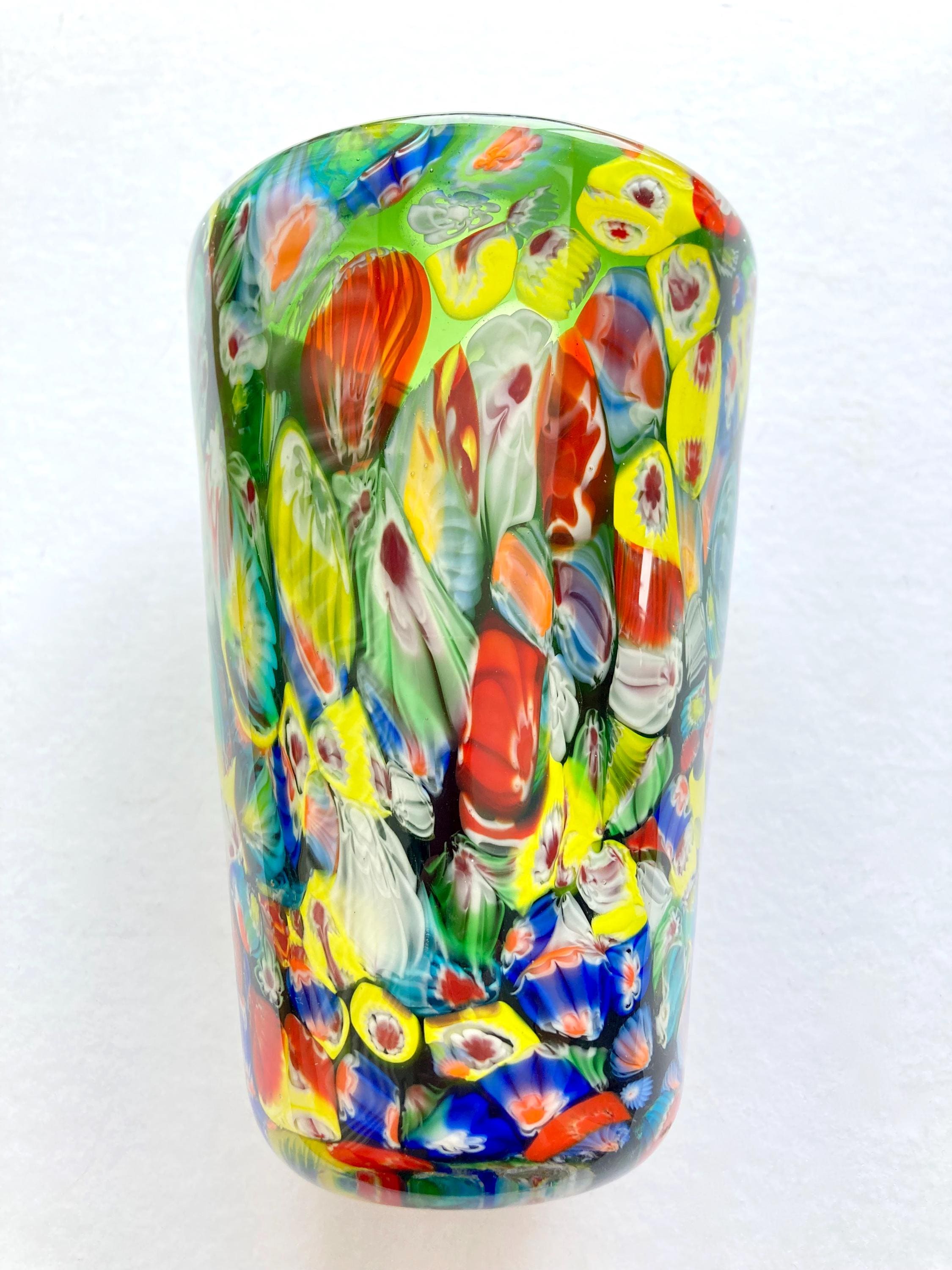希少【ムラーノ】ガラス 花瓶　ミルフィオリ イタリア製 ヴィンテージ il_1080xN.6498884543_caif.jpg