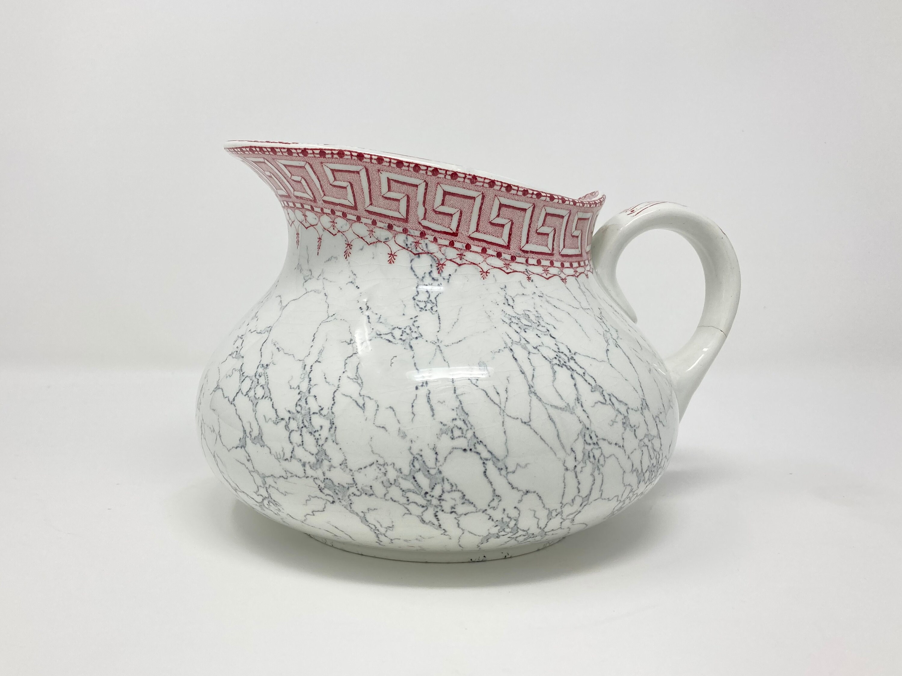 Antique Français'eau Jug Keller et Guérin Par Lunéville en Marbre Grec Design Athènes