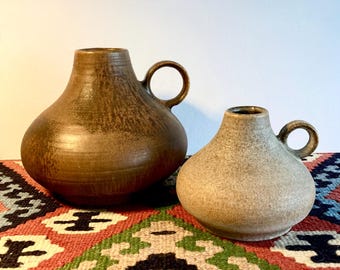 Vintage West German Fat Lava Vase Steuler 141/15 Mid-century