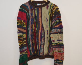 Vintage Coogi Classic Crewneck  Multi-Color Knitwear Jumper