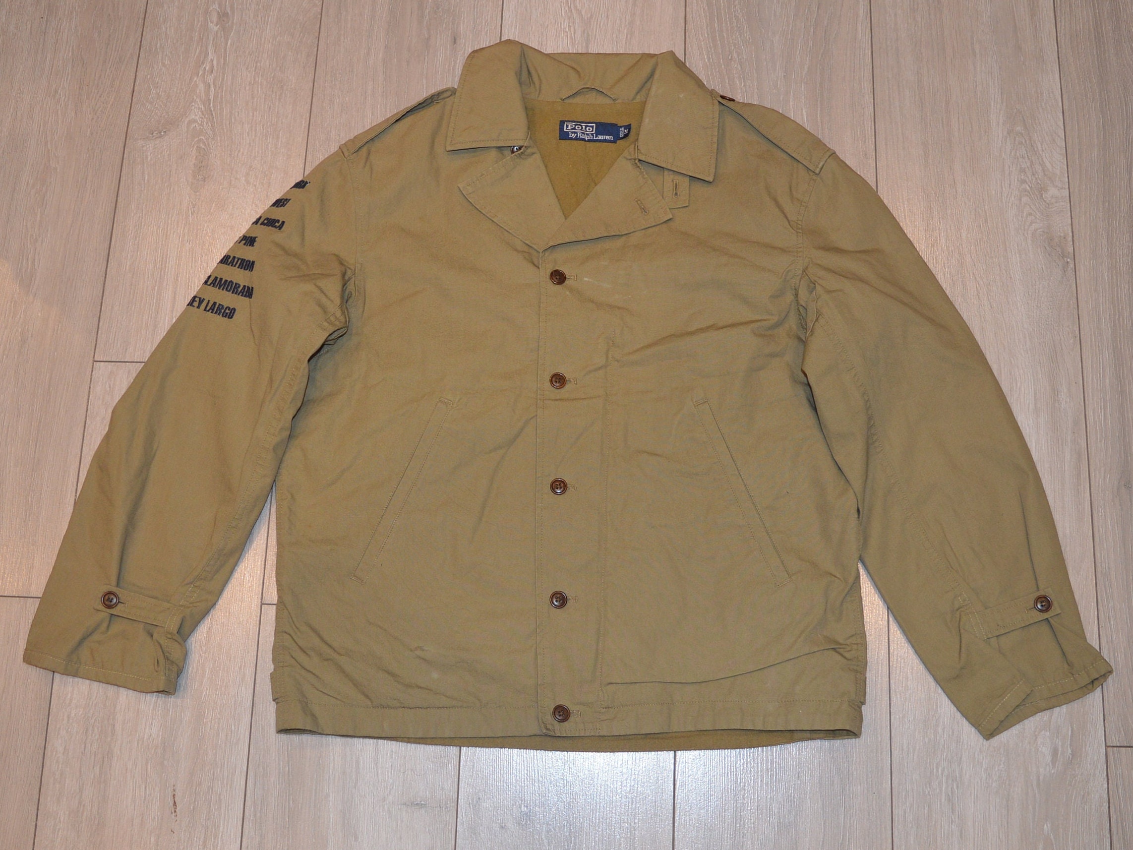 ジャケット・アウター 90s polo country vintage military jacket Rare VTG POLO RALPH LAUREN 388th Strike Group Eagle PRL